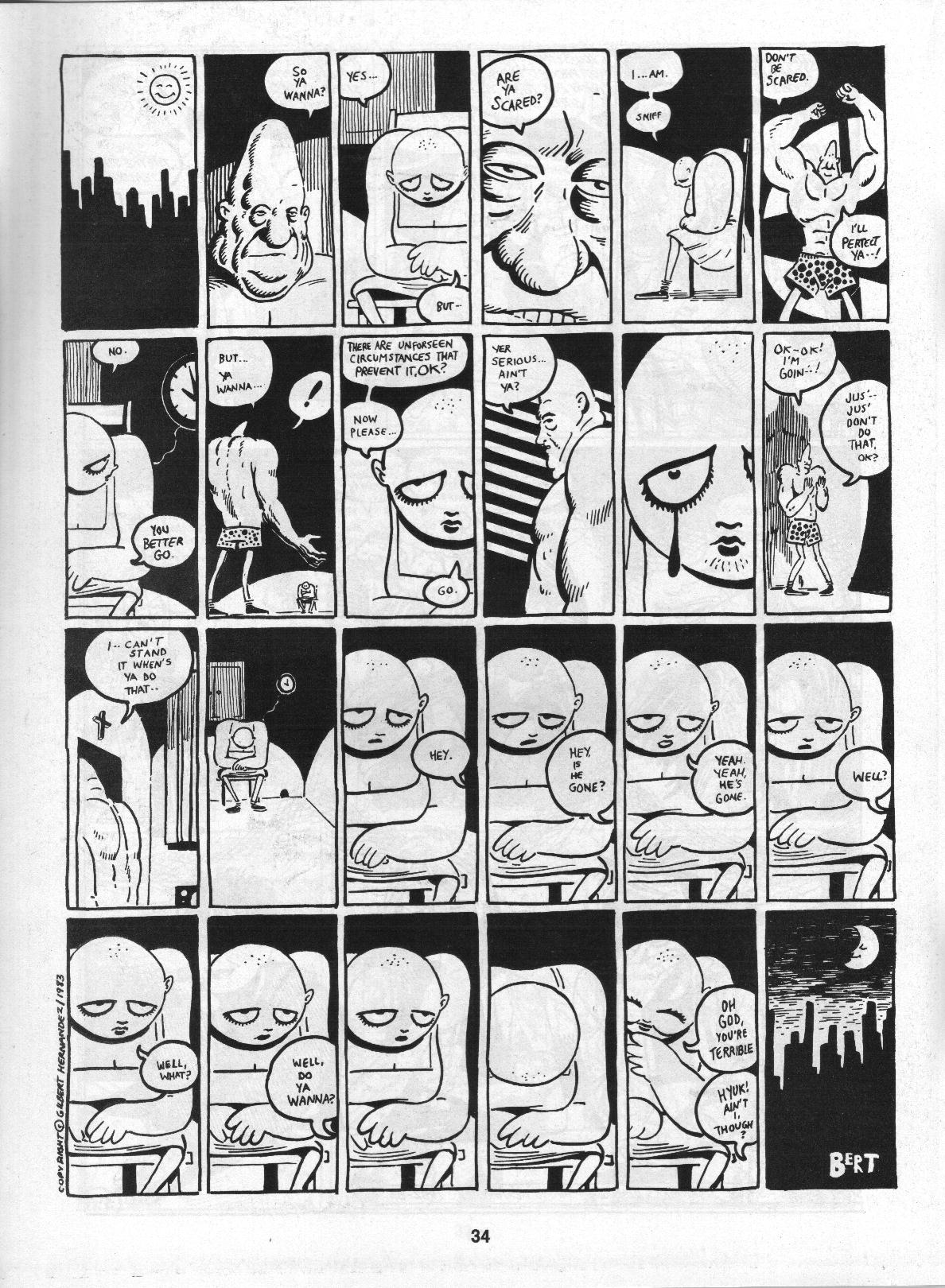 Read online Love and Rockets (1982) comic -  Issue #3 - 36