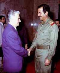 Nicolae Ceausescu impreuna cu Saddam Hussein 1982