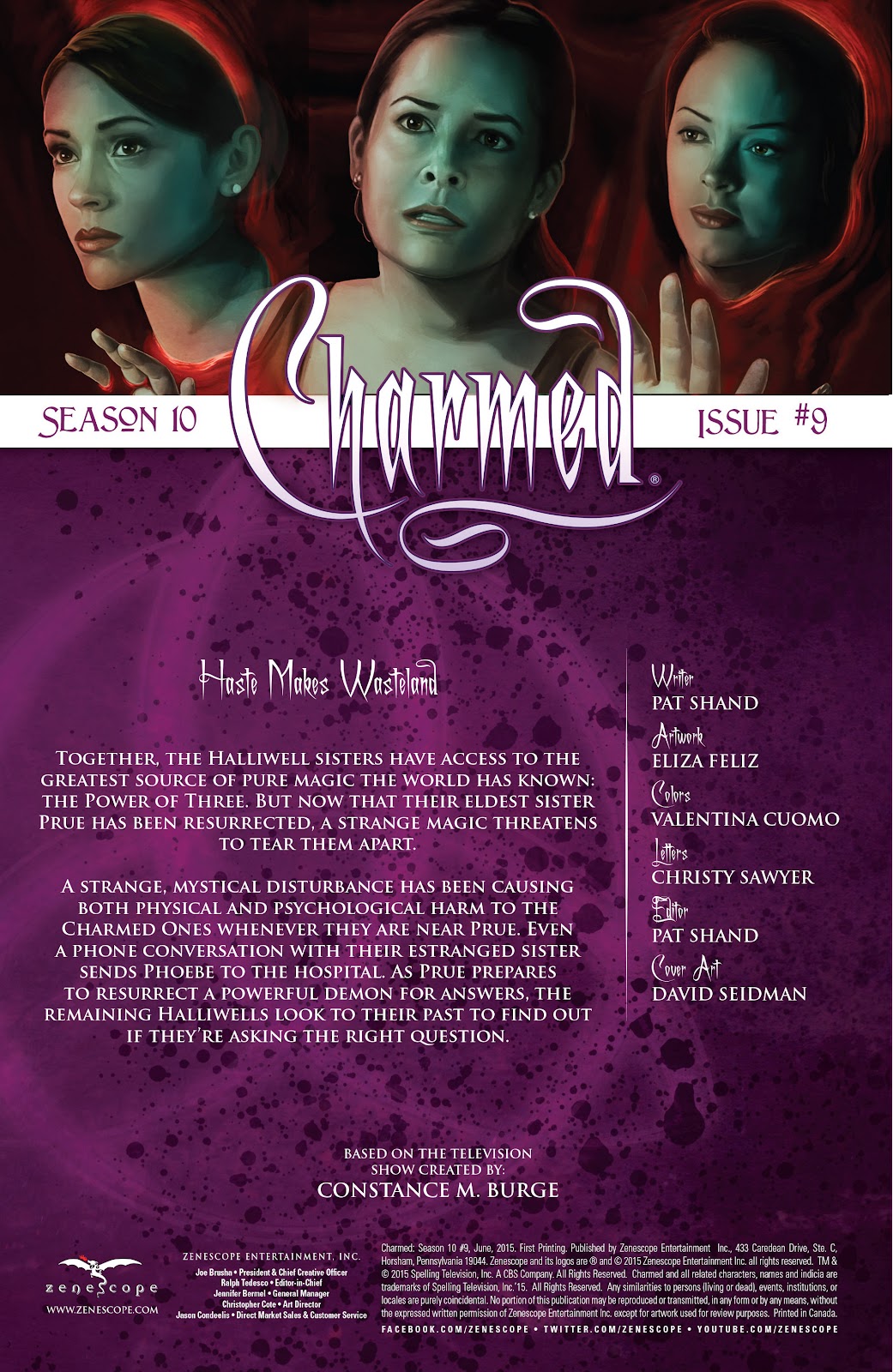 Charmed Season 10 issue 9 - Page 2