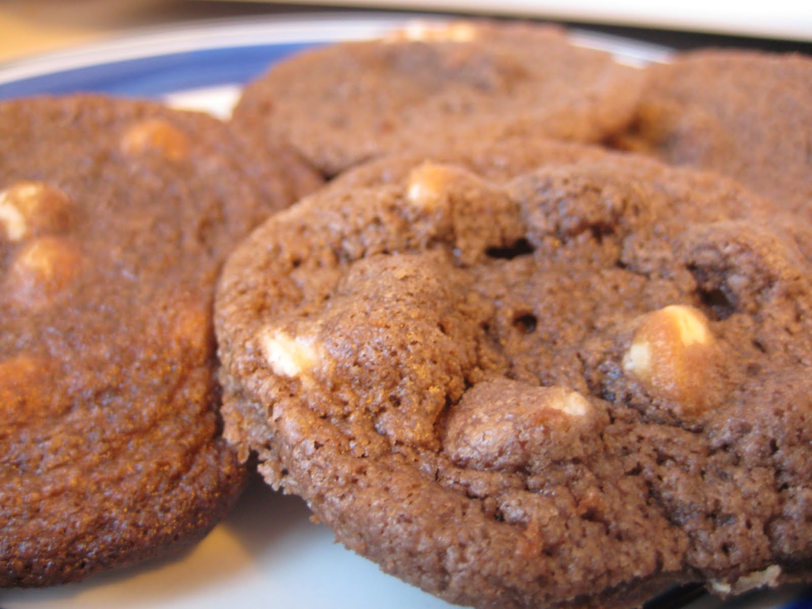 Adventures With Marzipan Reverse Chocolate Chip Cookies