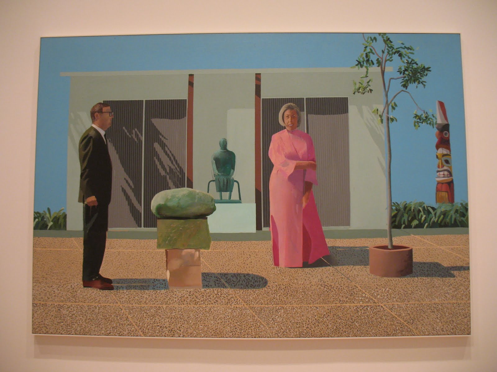 dayoutlast: David Hockney "American Collectors (Fred and Marcia Weisman