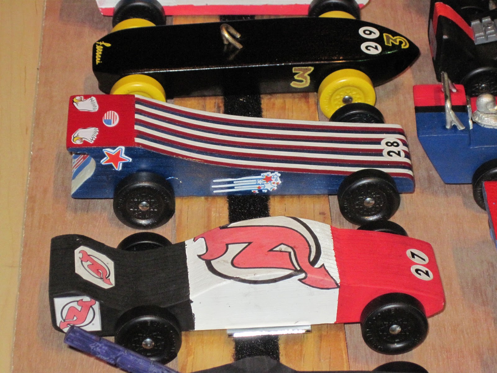 Frisco Kids Pinewood Derby cars how far do you go?