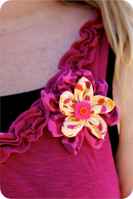 Five little Crafty Birdies: Fabric Flower Corsage and Card for Mother's ...