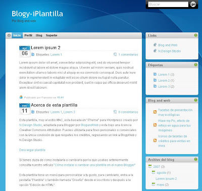 iTheme Blogger Skin