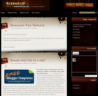 Blak Magik Blogger Theme