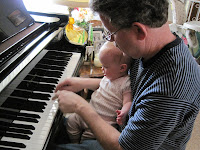 Tim Praskins and young piano student