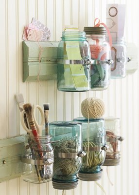 Craft Ideas Canning Jars on Or Cute Storage Containers  These Last Three Pictures Were Via