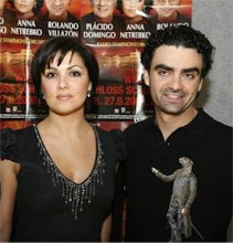 Anna and Rolando at the pressconference of the "Schönbrunn concert" on 10th february 2008 in Vienna