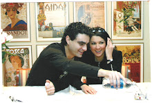 Anna and Rolando at the press conference for Roméo et Juliette at the LA opera in 2005