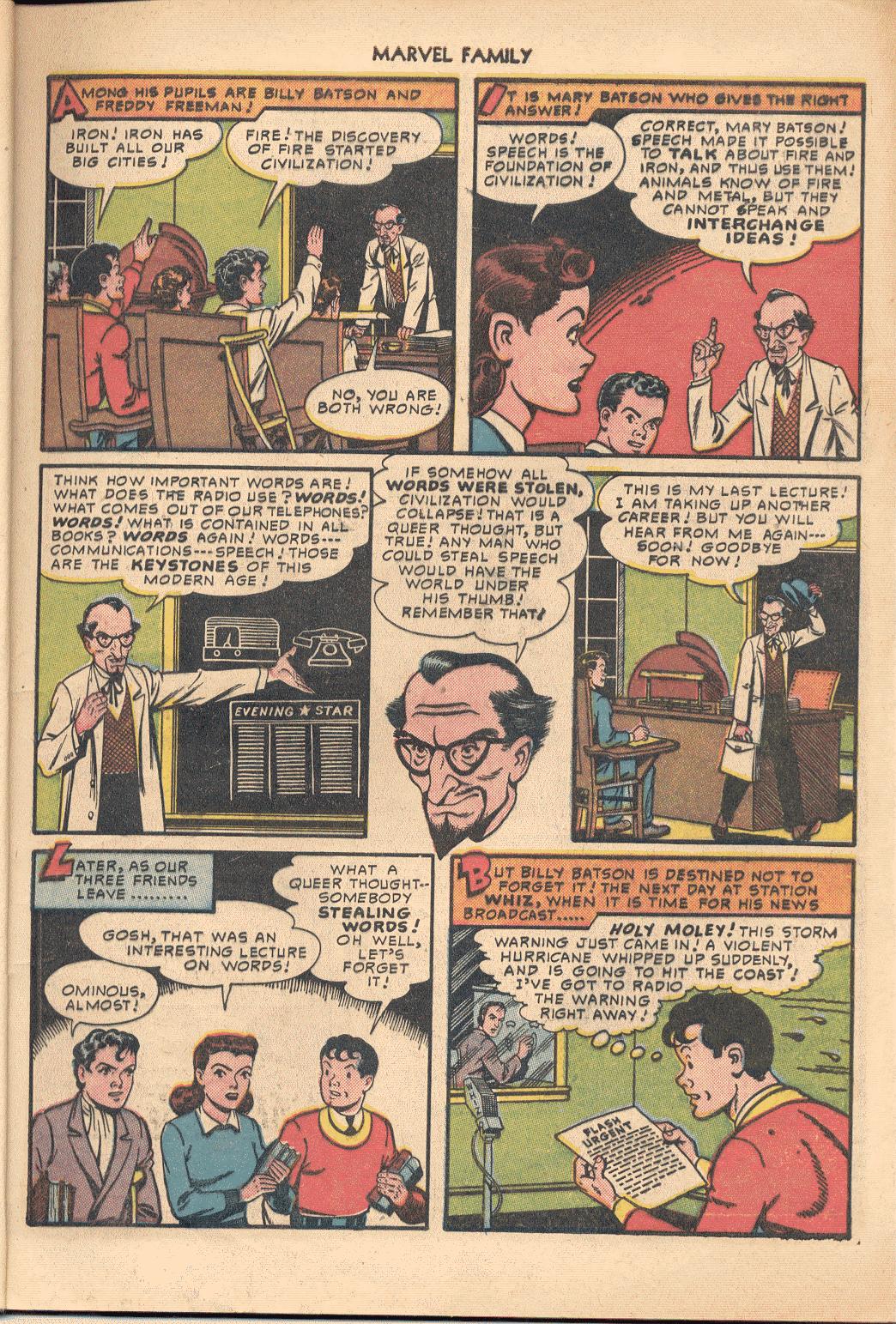 Read online The Marvel Family comic -  Issue #50 - 6