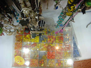 yellow and orange beads