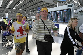 Tourists at Bangkok Airport