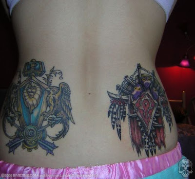 Lower Back Tattoo Popular, World Of Warcraft Tattoo