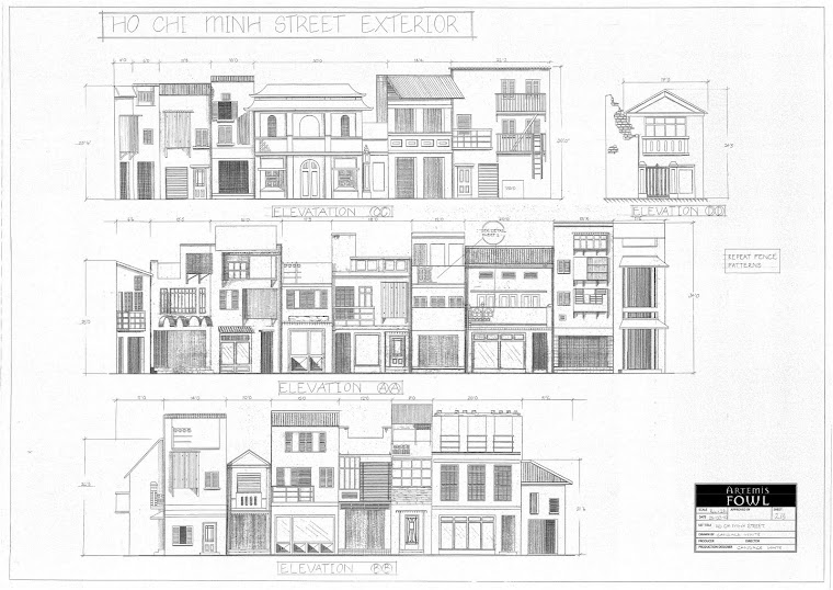 Technical drawing for 'Ho Chi Minh Street' for ARTEMIS FOWL