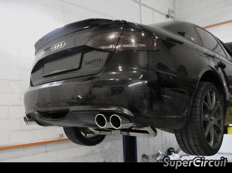 SUPERCIRCUIT Exhaust Pro Shop Audi A4 (B8) Downpipe & Customized