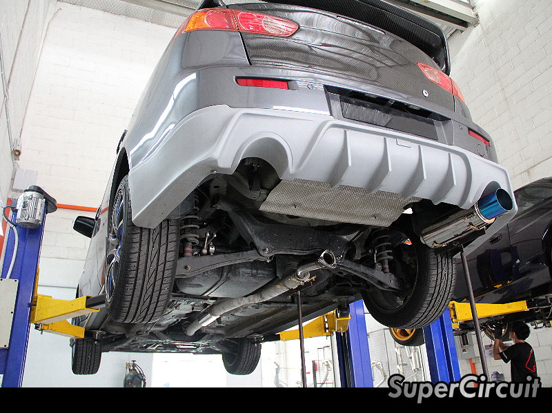 SUPERCIRCUIT Exhaust Pro Shop Mitsubishi Lancer Twin Rear Exhaust