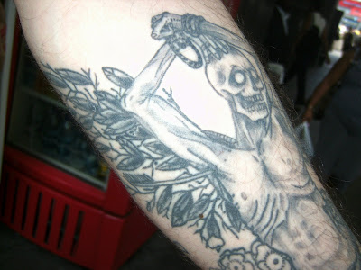 Cenk's Skeleton Tattoo Pays Homage to Yukio Mishima and St Sebastian