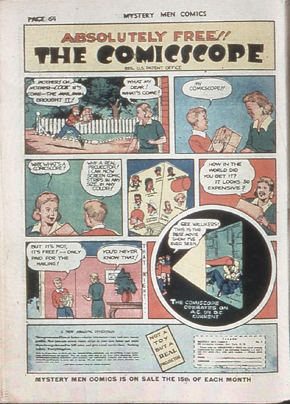 Read online Mystery Men Comics comic -  Issue #8 - 66