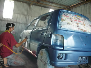 Bengkel cat kereta _azamaju sprayworks