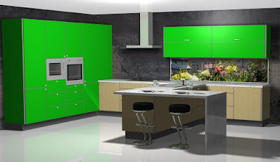 Cocina con peninsula