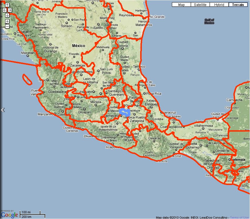 Elder Daniel Bunker Mission Boundaries - Mexico1.bmp