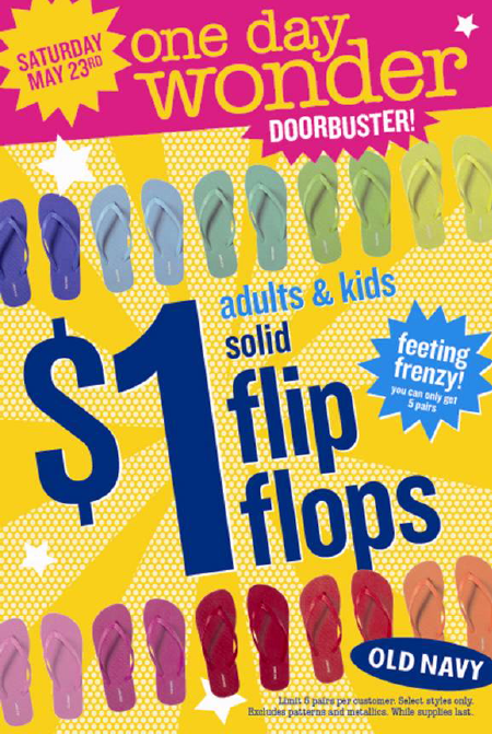 Old Navy Flip Flop Sale 2010 | Old Navy Store Hours
