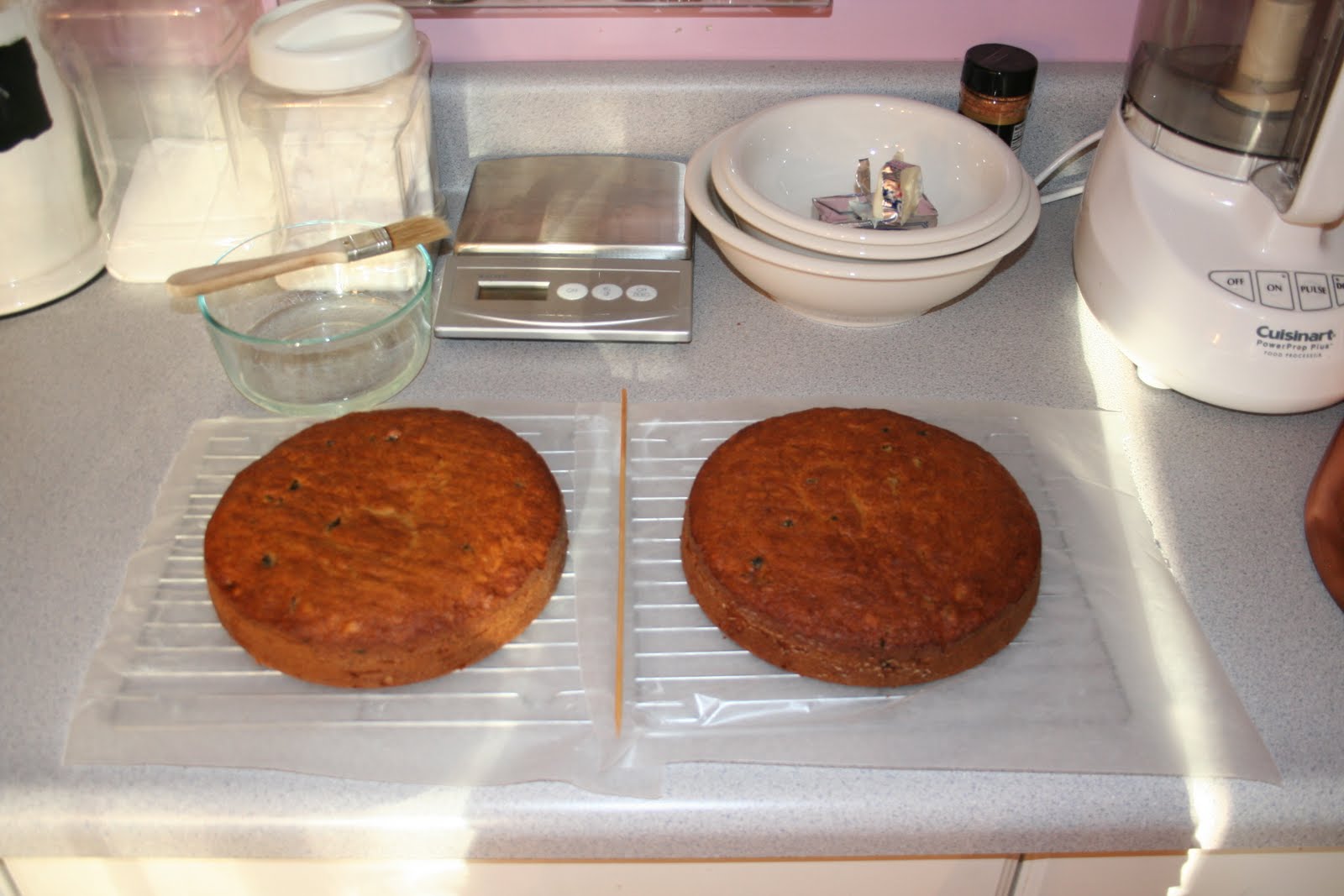 Banana Cake, Malibu Rum Glaze and Marshmellow Frosting