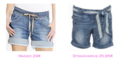 Shorts y bermudas: Mango 29€ - Stradivarius 25,95€