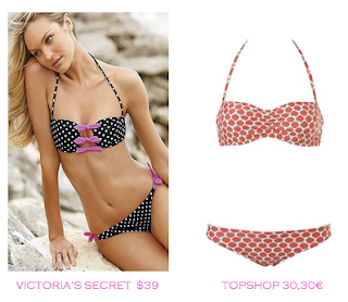 Comparativa precios bikinis para delgadas: Victoria's Secret $39 vs TopShop 30,30€