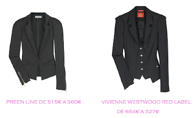 Tienda online: Net-a-porter: Chaqueta smoking: Preen Line 360€ vs Vivienne Westwood 327€