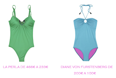 Tienda online: Net-a-porter: Bañador: La Perla 233€ vs Diane von Furstenberg 100€