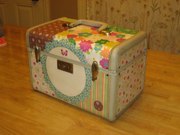 Distance Makes Tutorial Decoupaged Train Case