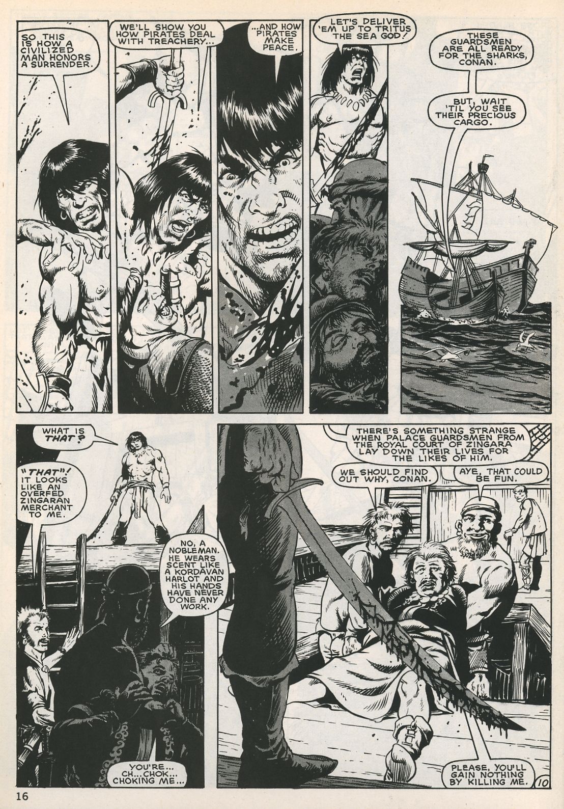Read online The Savage Sword Of Conan comic -  Issue #129 - 15