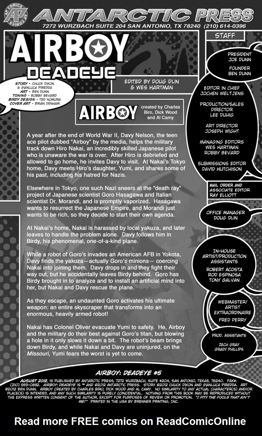 Read online Airboy: Deadeye comic -  Issue #5 - 2