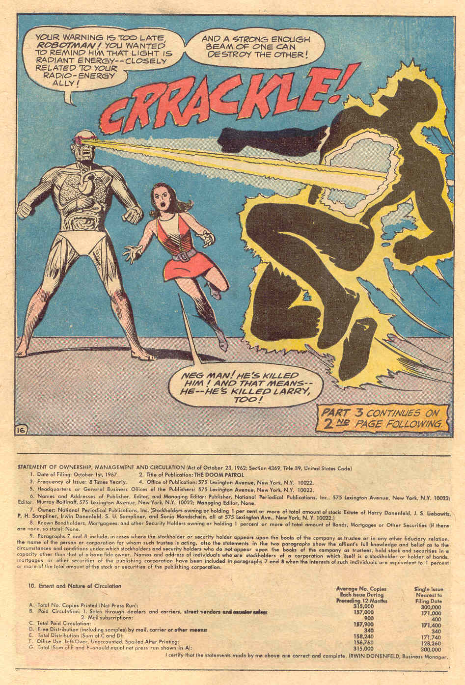 Read online Doom Patrol (1964) comic -  Issue #118 - 17