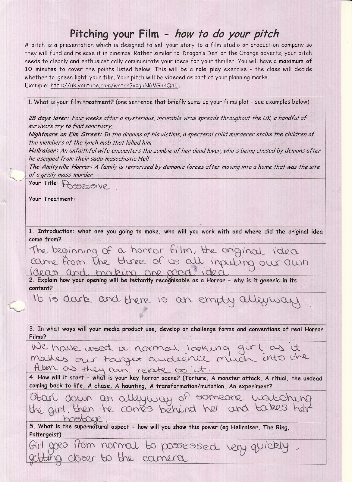 Foundation Portfolio Pitch material