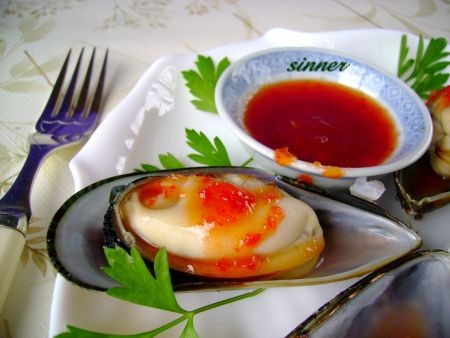 Mussel with Thai sweet chilli sauce