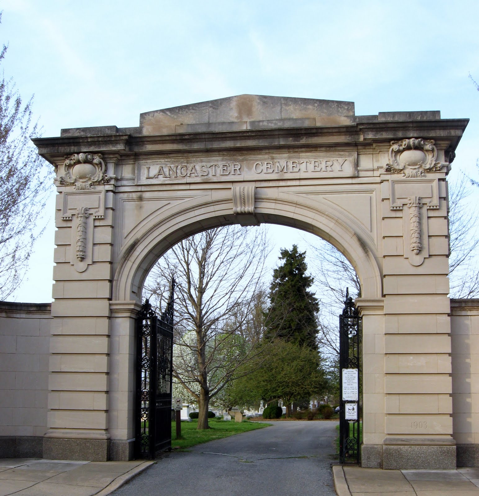 Outta the Way Lancaster Cemetery and Augusta Bitner's Grave