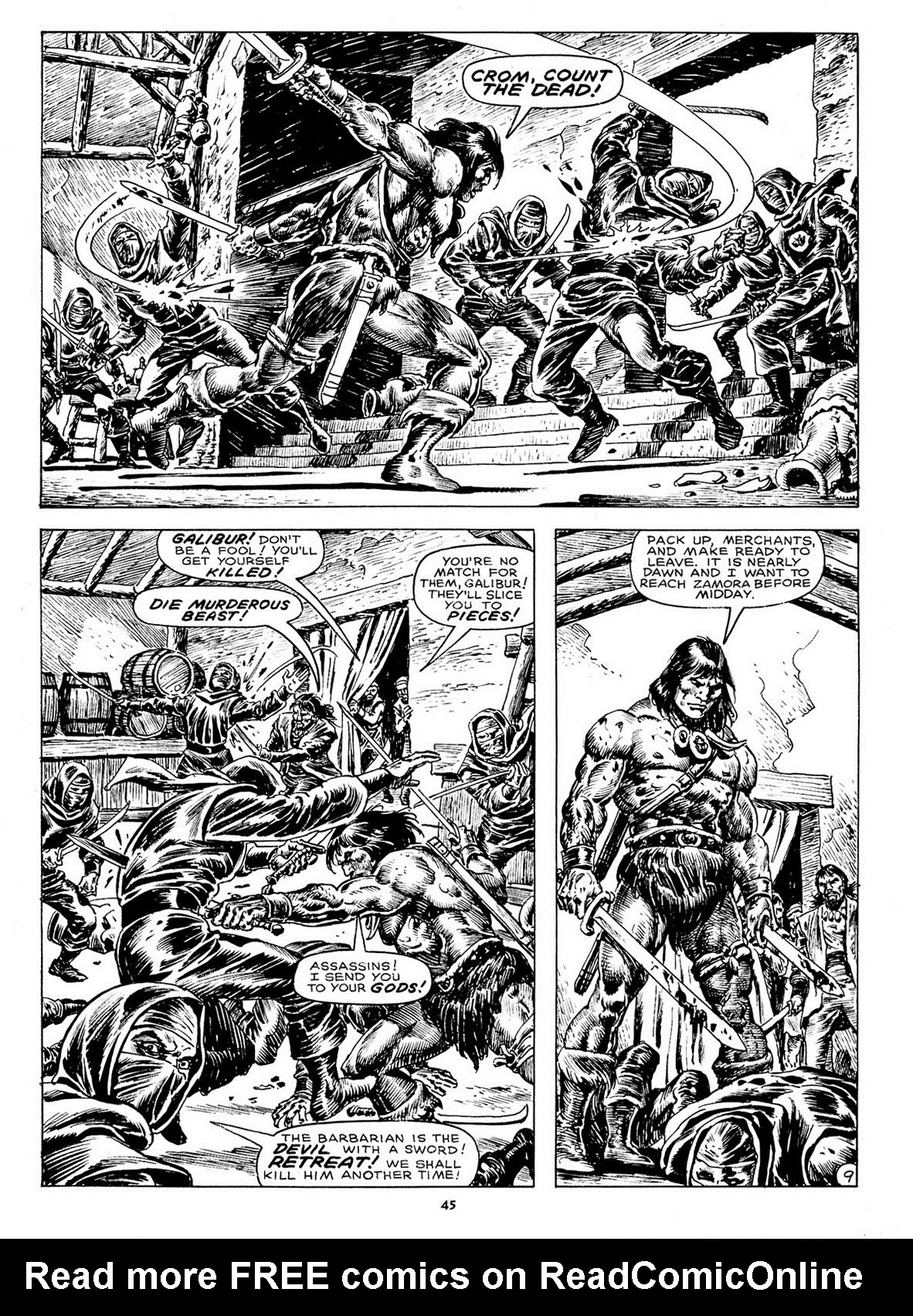Read online The Savage Sword Of Conan comic -  Issue #211 - 43