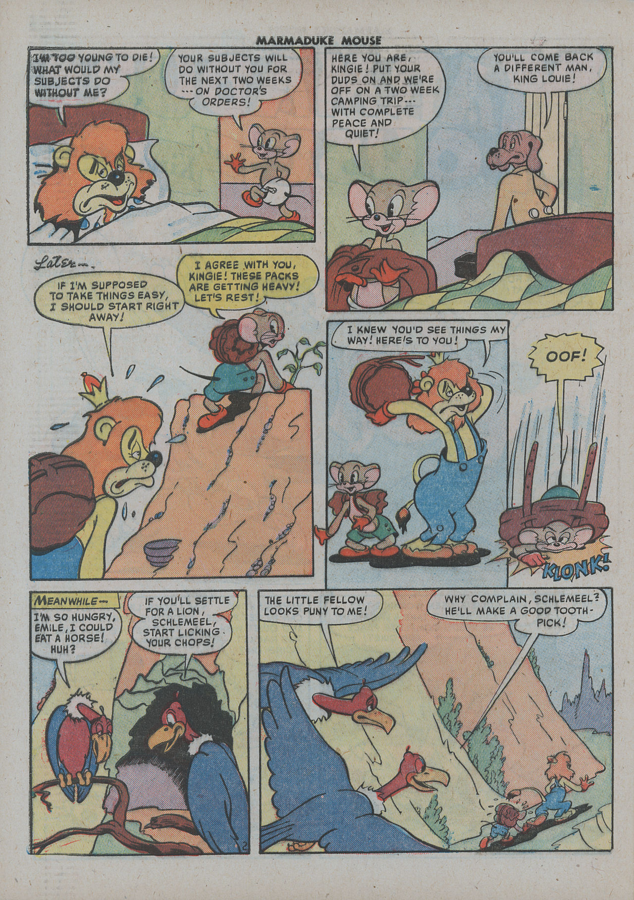 Read online Marmaduke Mouse comic -  Issue #28 - 29