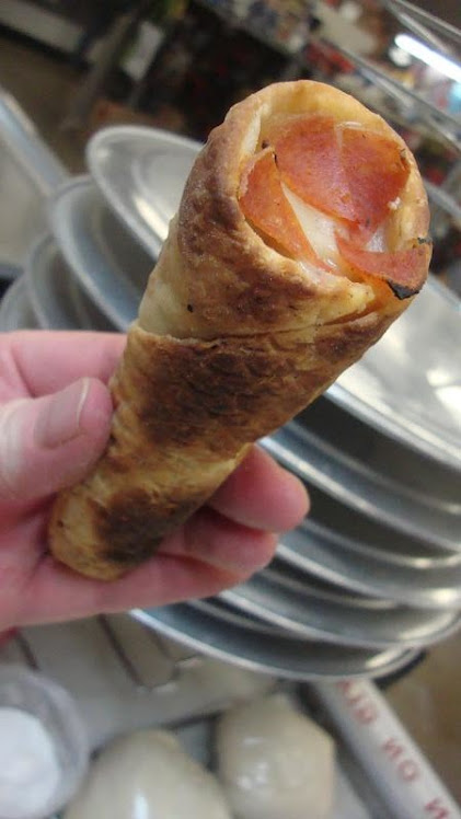 Pizza Cone Made at Market