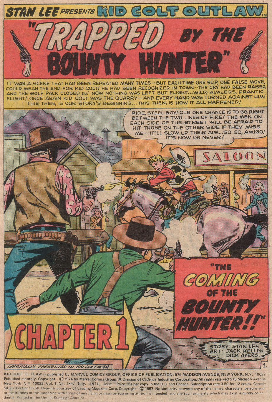 Read online Kid Colt Outlaw comic -  Issue #184 - 3