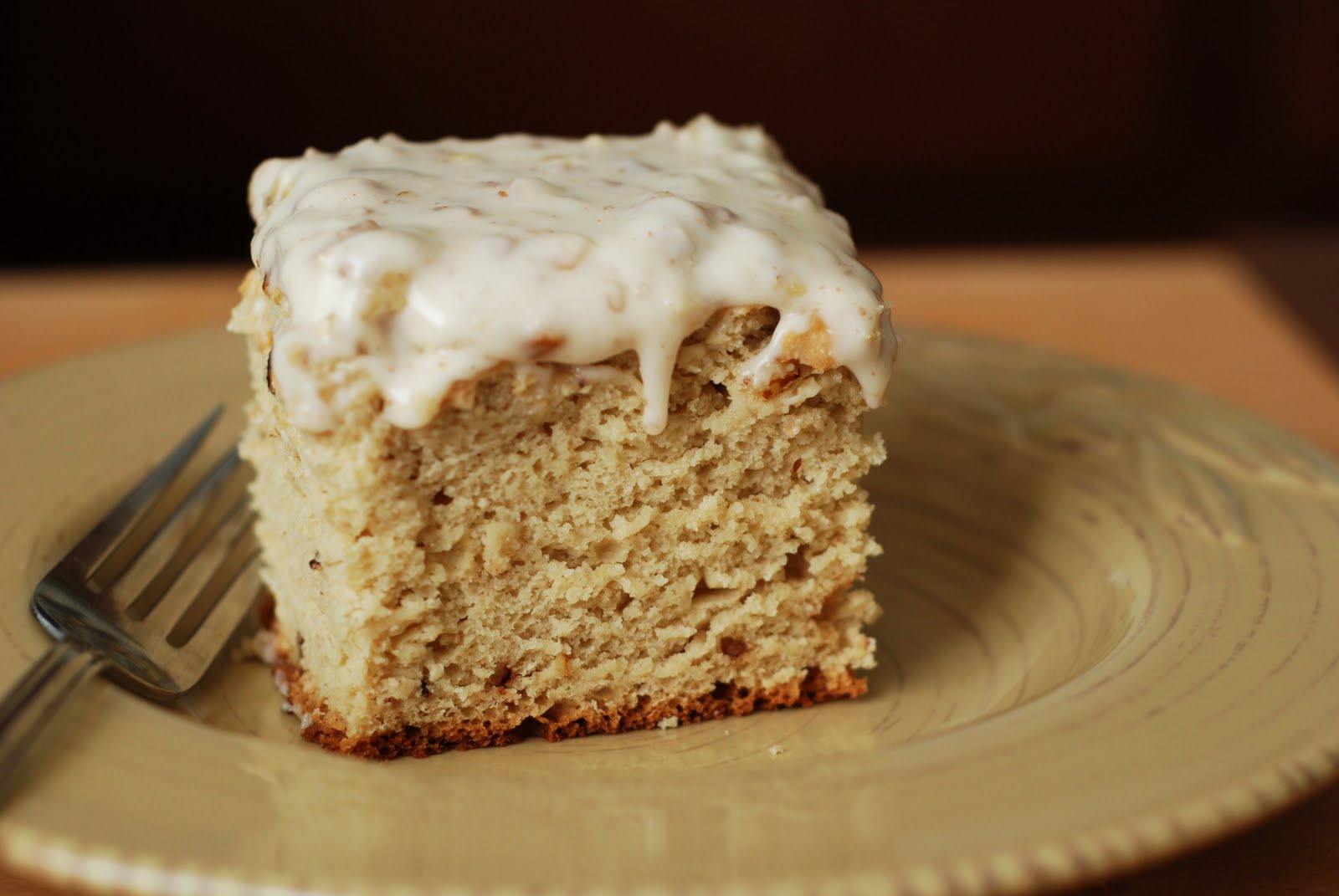 Dizzy Girl Bakes Maplepecan snack cake