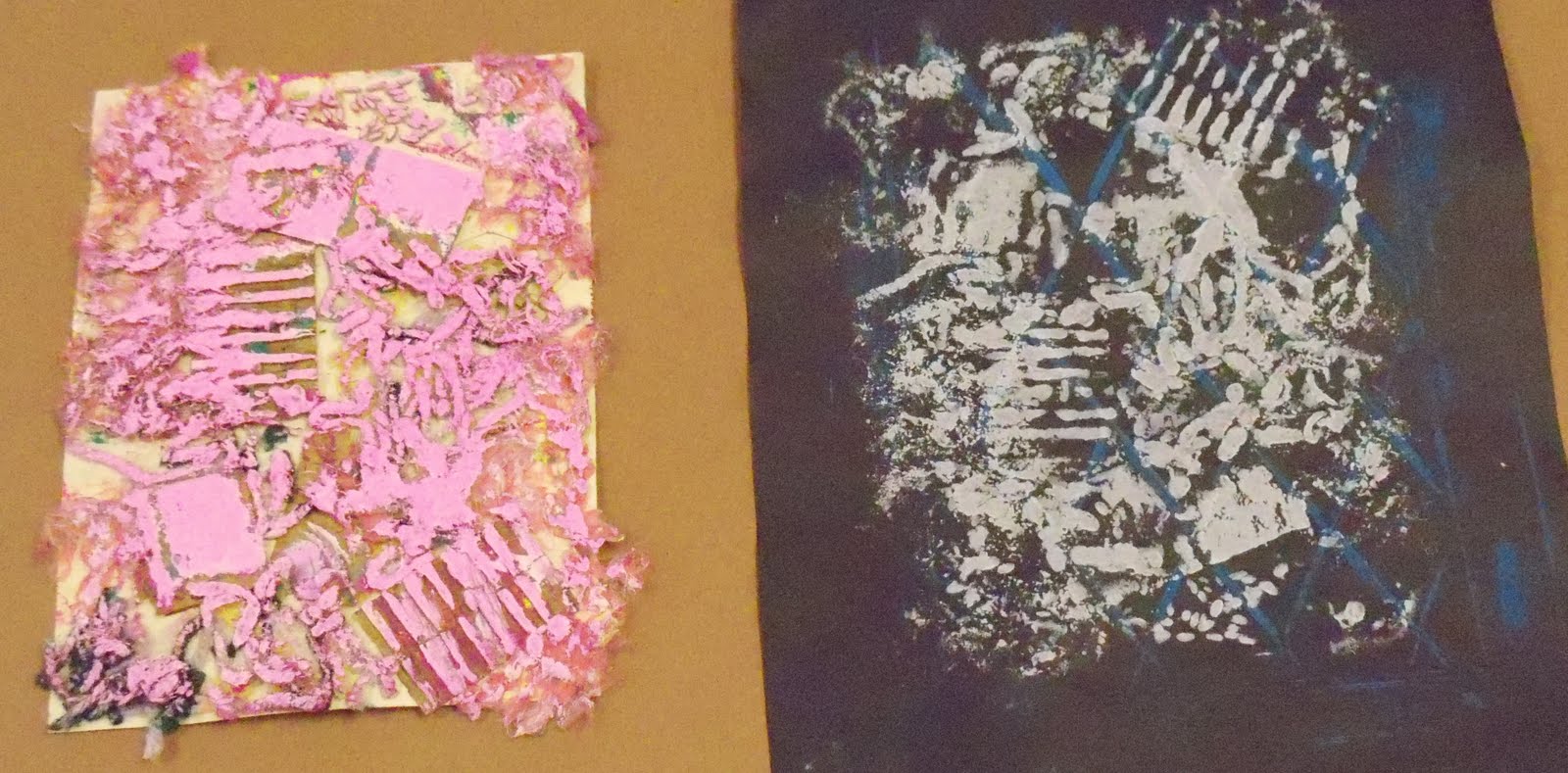 Hands, Head 'n Heart in the Artroom: Collagraphs