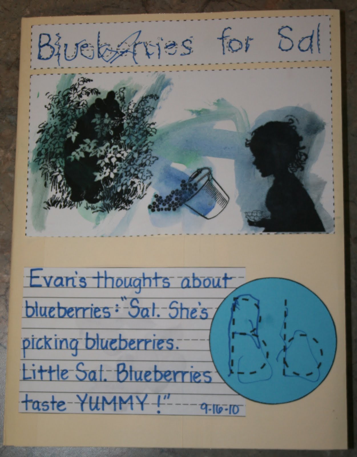 Orr Homeschool Adventures "Blueberries for Sal" by Robert McCloskey