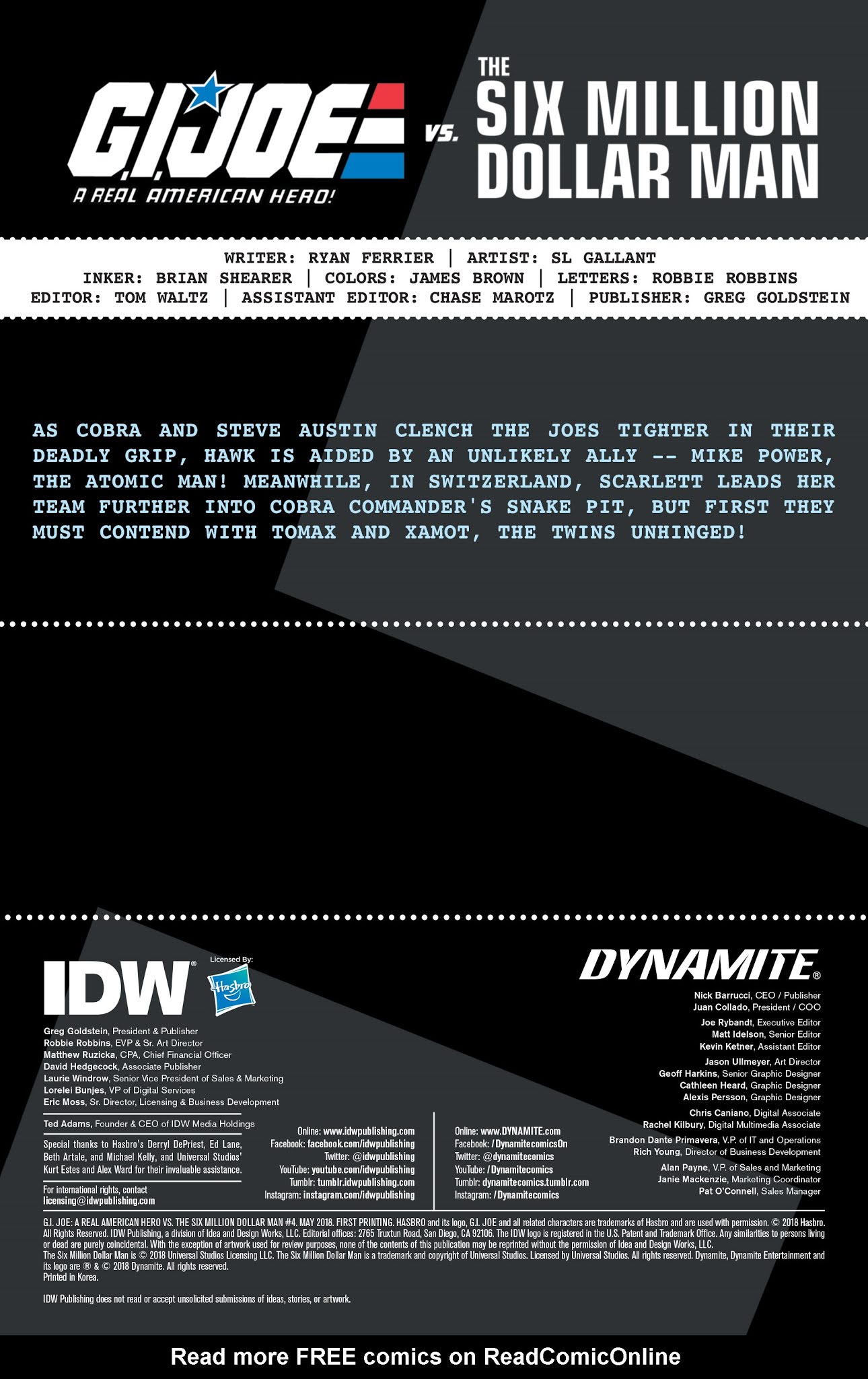 Read online G.I. Joe: A Real American Hero vs. the Six Million Dollar Man comic -  Issue #4 - 2