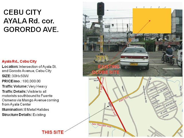 Billboard in Gorordo Ave., Cebu City