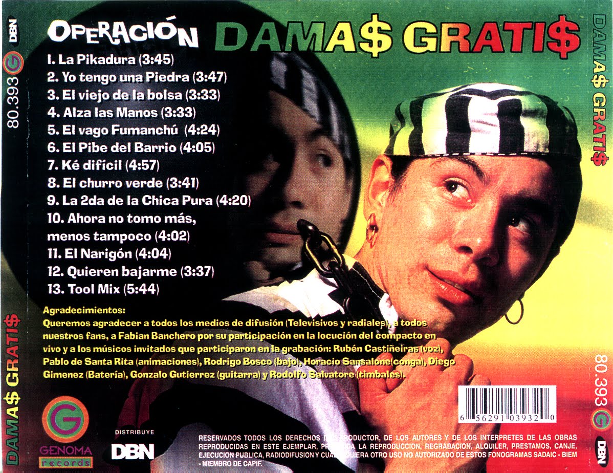 para toda la hinchada cruzada y los negros cumbieros Damas gratis