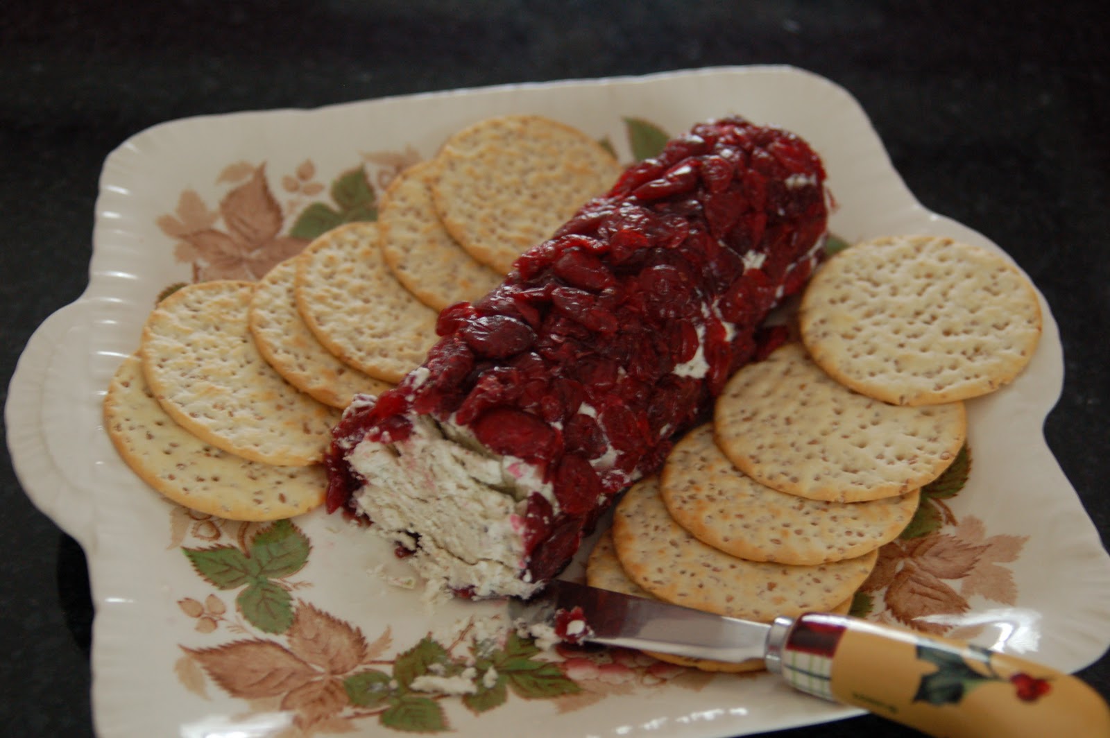 MiMi's Making Meals Cranberry Goat Cheese Log
