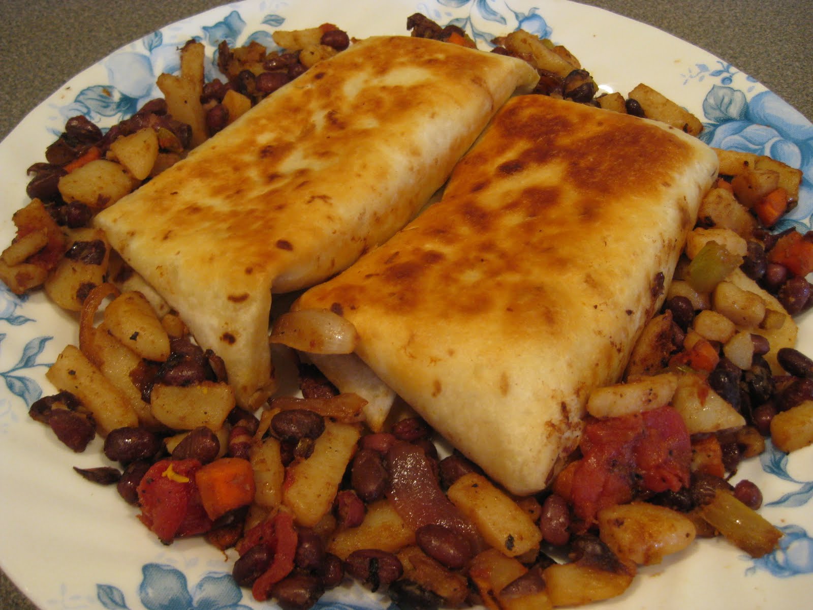 The Vegan Me Pan Fried Burritos